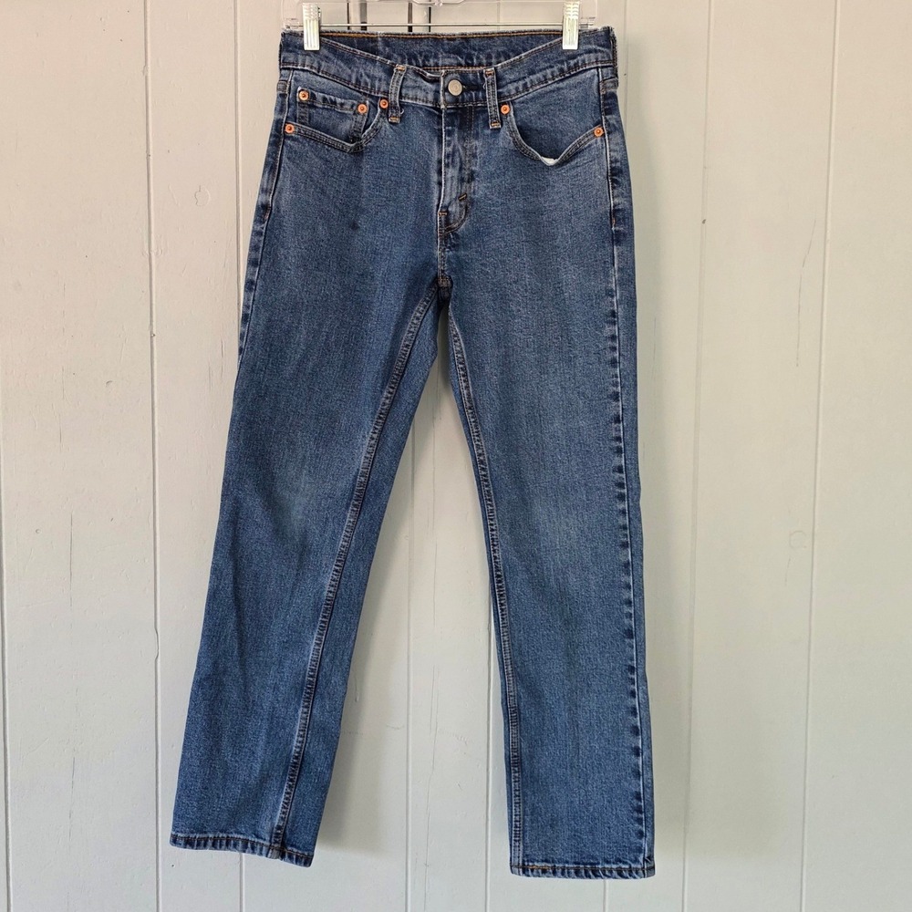 Levis 514 Straight Fit Jeans Mens 29x30 Medium Wash Blue Denim Pants